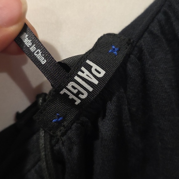 Paige women Black Rayden Ruffle long sleeve one shoulder Blouse top Size S - Picture 6 of 8